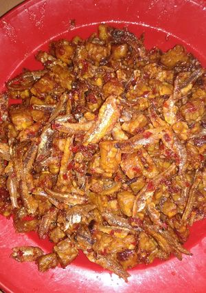 Foto resep Balado tempe ikan teri