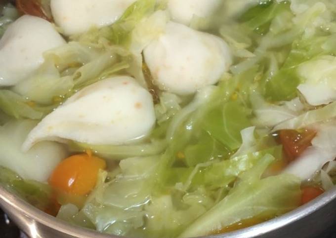 Recipe of Super Quick Homemade Cabbage Quick Soup