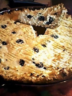 Una foto de Tarta de ricota con masa de avena