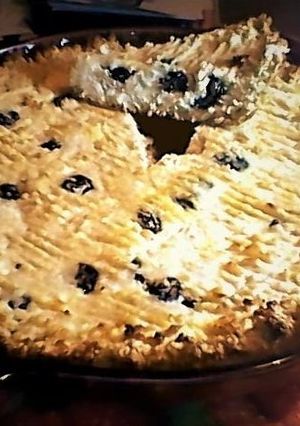 Una foto de Tarta de ricota con masa de avena