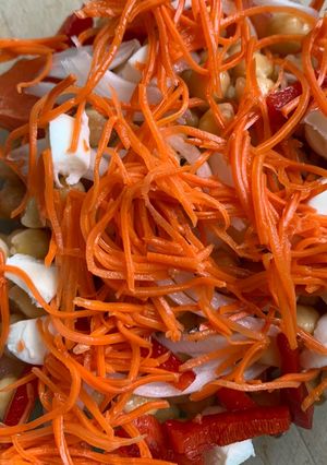 Una foto de Ensalada de garbanzos