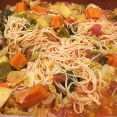 A picture of Minestrone soup - classic winter warmer.