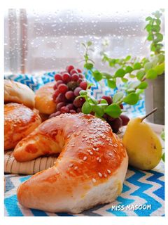 عکسی از دستور نان هلالی کرمدار
