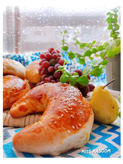 عکسی از دستور نان هلالی کرمدار