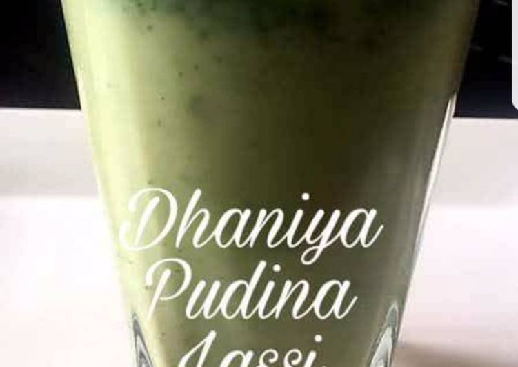 Dhanya and Pudina Flavored Lassi