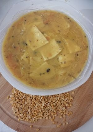 A picture of Dal dhokli gujarati style.