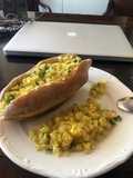 Baguette de huevo con papas a la sonorense