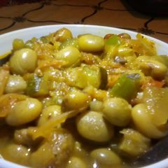 A picture of Slow cooked green beans.