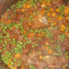 A picture of Beef and peas fry.
