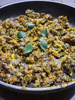 चिव्वई च्या भाजीचा झुणका (chivaichya bhajicha zhunka recipe in marathi) रेसिपी चे मुख्य फोटो