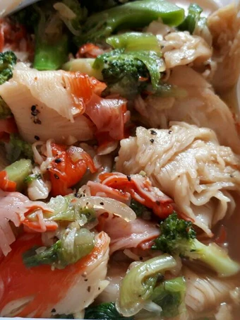 Cara Gampang Menyiapkan Resep Kepiting lada hitam ft. Brokoli yang Bisa Manjain Lidah Anti Ribet, Mantap