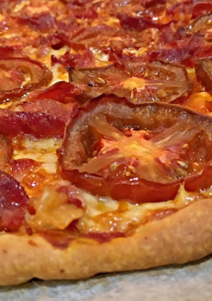 Una foto de Pizza serrana