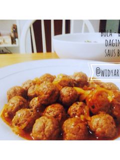 Foto resep Bola-Bola Daging Saus BBQ