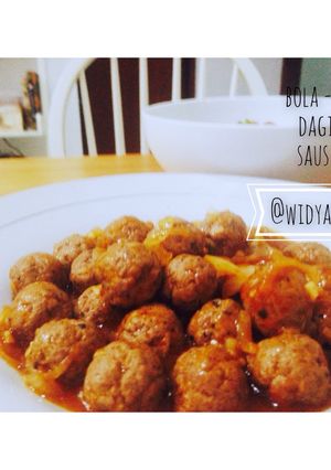 Foto resep Bola-Bola Daging Saus BBQ