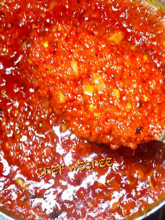 A picture of Fresh tomatoes and pepper stew.
