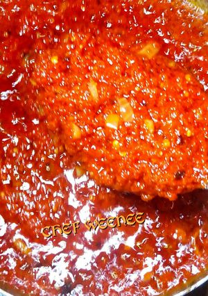 A picture of Fresh tomatoes and pepper stew.