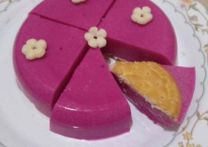 Cara bikin Puding buah naga MPASI baby 8 month Cara bikin Puding buah naga MPASI baby 8 month
