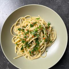 A picture of Spaghetti Aglio Olio e Peperoncino.