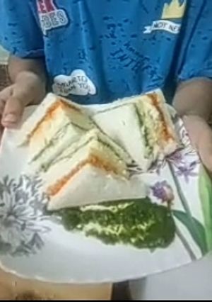 A picture of Tricolour sandwich.