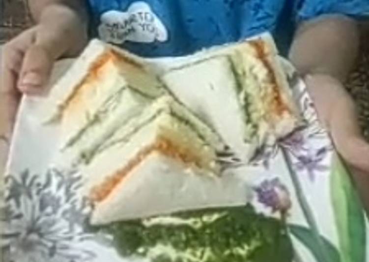 Easiest Way to Make Ultimate Tricolour sandwich