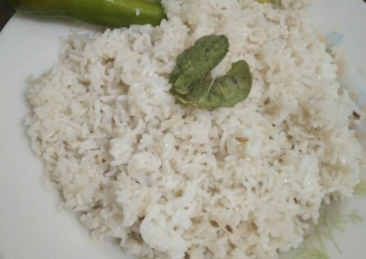 Easiest Way to Prepare Super Quick Homemade Zeera chawal