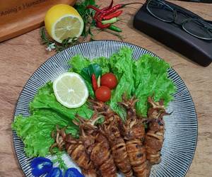 Cara Cepat 113 Cumi Bakar Saos Padang Gurih Mantul