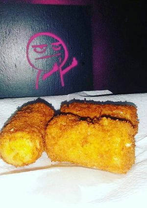 Una foto de Bananas fritas crocantes