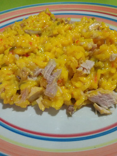 Una foto de Arroz con atún con thermomix