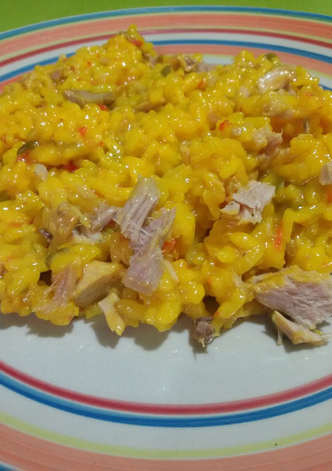 Una foto de Arroz con atún con thermomix