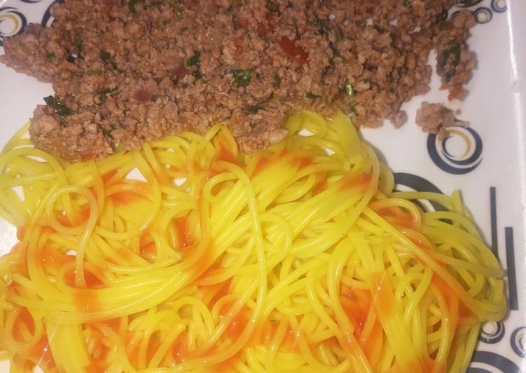 Recipe of Perfect Minced meat spaghetti