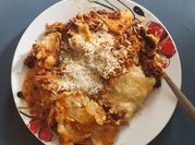 A picture of beef tomato lasagne