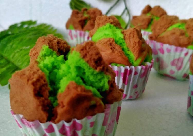 Bolu Kukus Pandan Coklat