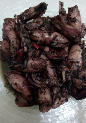 Foto resep Cumi hitam Bumbu simple,seadanya#BikinRamadanBerkesan