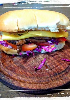 Una foto de Sándwich de Bondiola