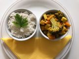 Zöldséges panír basmati rizzsel