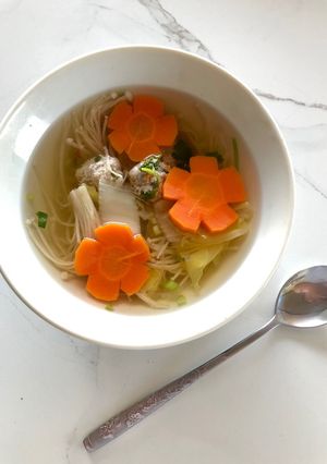 รูปของ 🍲ต้มจืดหมูผักหลากสี 🥕🥬🍄