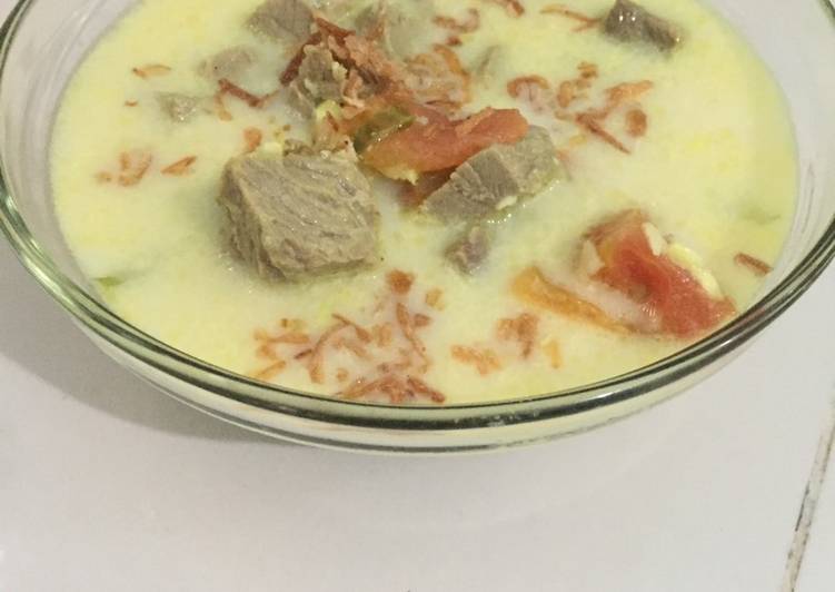 Langkah Mudah untuk Menyiapkan Soto betawi santan susu Anti Gagal