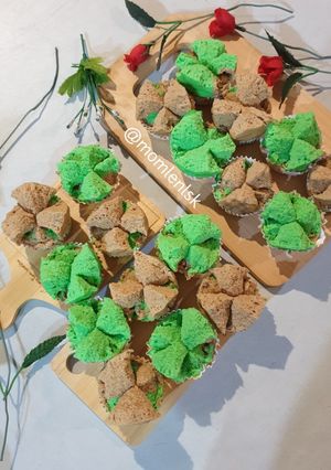 Foto resep Bolu Kukus Pandan Coklat