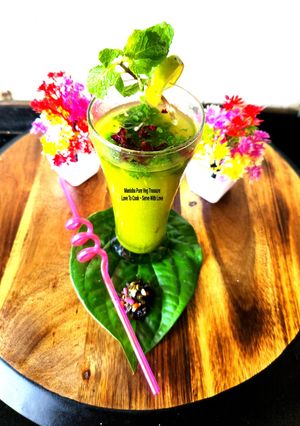 A picture of Gulkand Paan Mojito (Non-Alcholic drink).