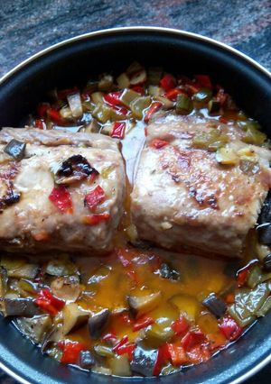 Foto principal de Solomillo de cerdo ibérico con verduras