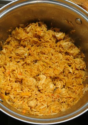Rizses hús pulykamellből recept fotója