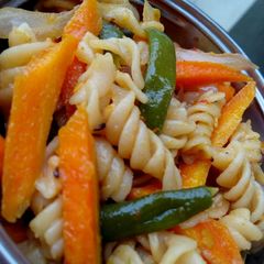 A picture of Leftover Pasta Stir fry.