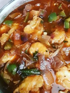 চিলি গার্লিক প্রন রেসিপির প্রধান ছবি