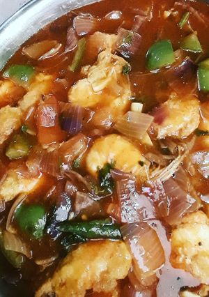 চিলি গার্লিক প্রন রেসিপির প্রধান ছবি