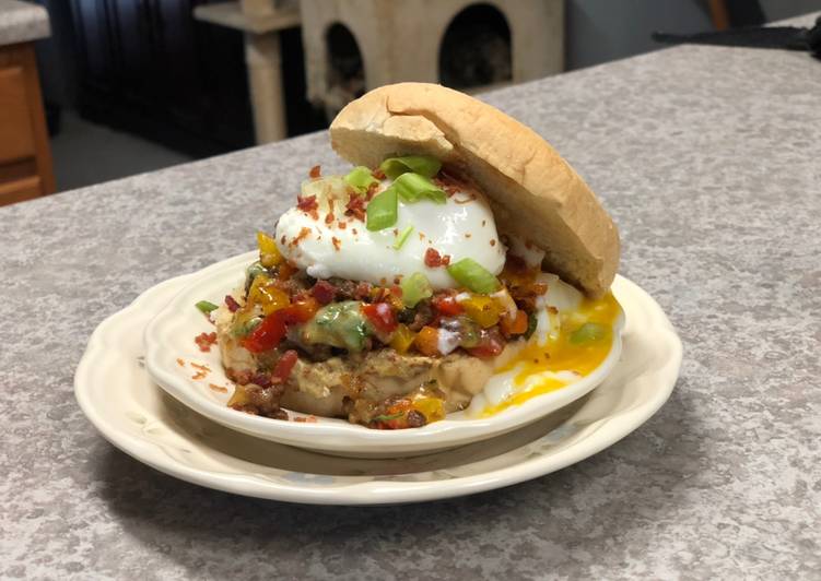 Recipe of Perfect Southwestern Poached Egg Sandwich