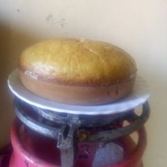 A picture of Lemon cake without butter and no oven.