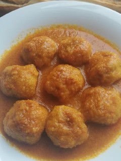 Una foto de Albóndigas de choco y gambas 🦑🦐