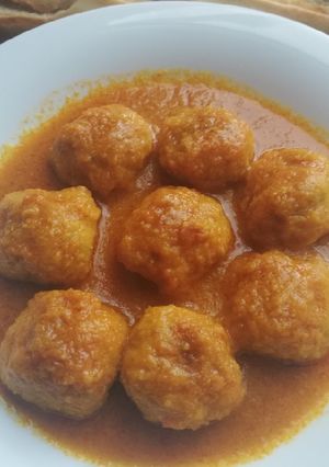 Una foto de Albóndigas de choco y gambas 🦑🦐