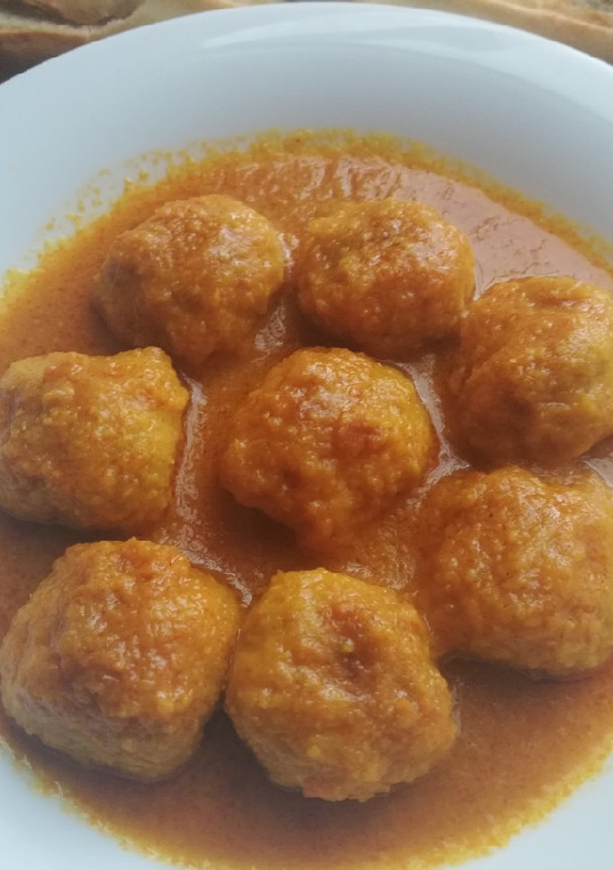 Una foto de Albóndigas de choco y gambas 🦑🦐