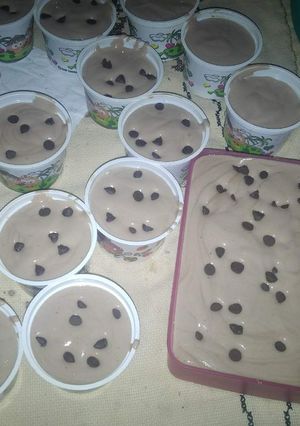 Foto resep ice cream choco